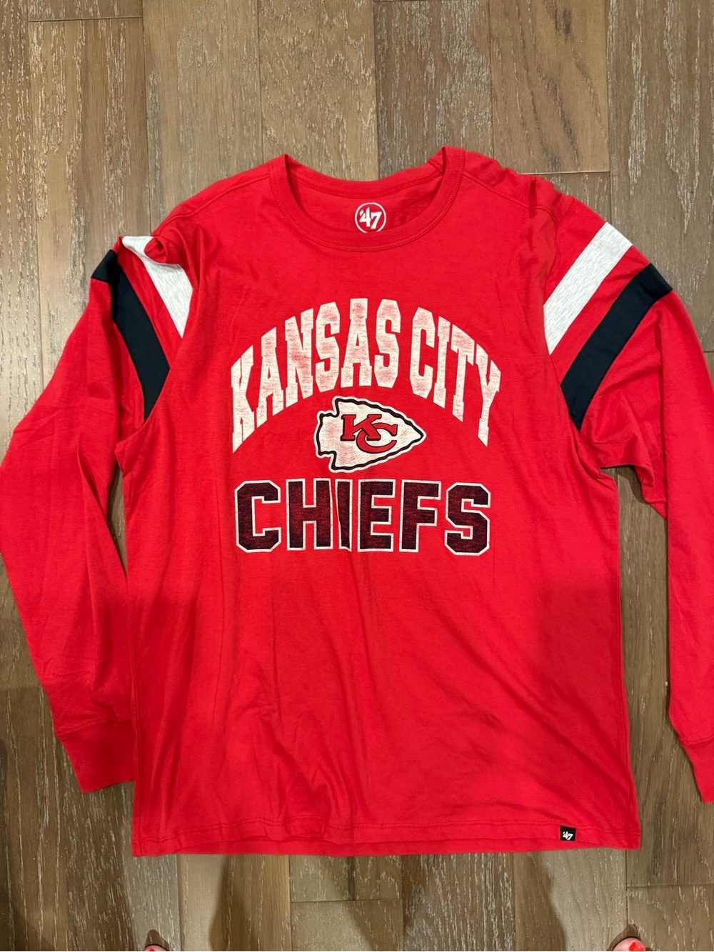 47 Brand Kansas City Chiefs Red Tee with White & Black Graphics